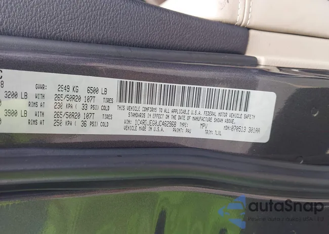 1C4RDJEG0JC462968: 42943390