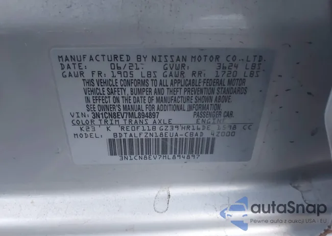 3N1CN8EV7ML894897: 42943412