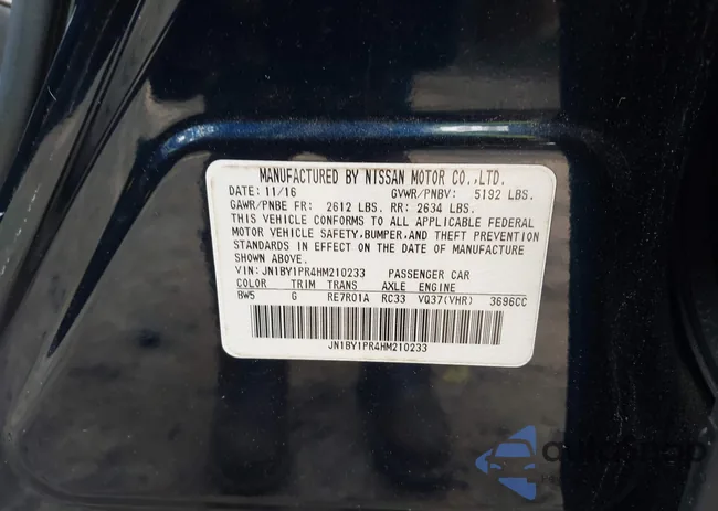 JN1BY1PR4HM210233: 42943419