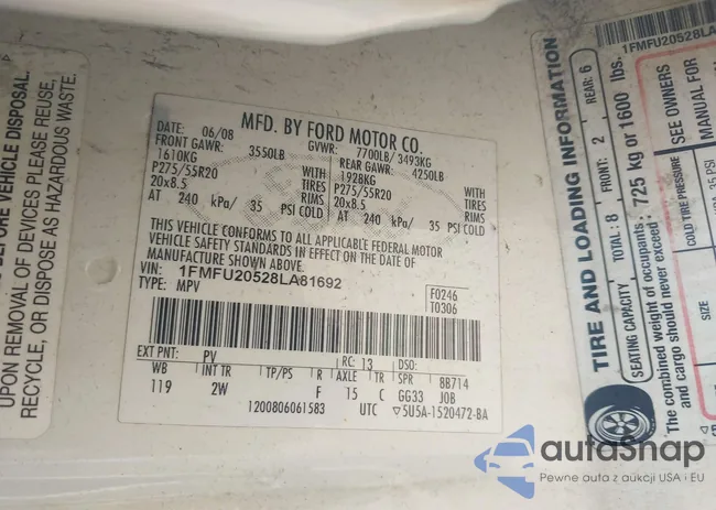 1FMFU20528LA81692: 42943459