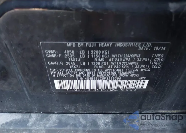 4S4BSELC8F3239398: 42943611