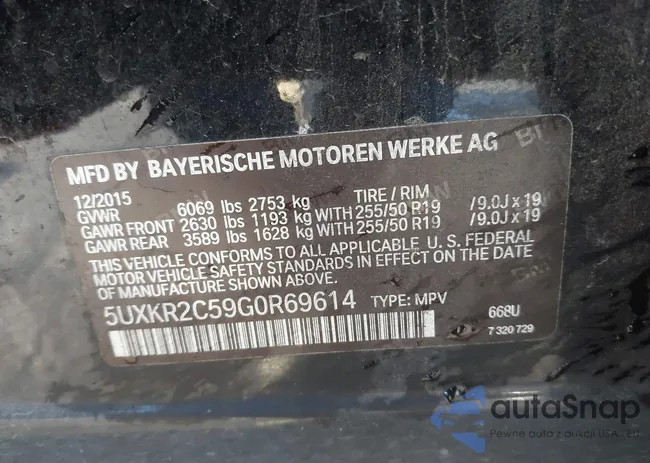 5UXKR2C59G0R69614: 42944675