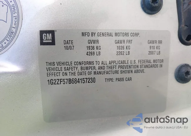 1G2ZF57B684157230: 42944917