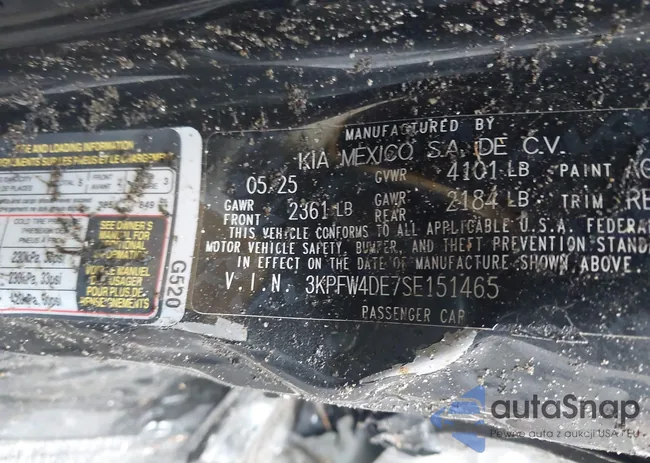 3KPFW4DE7SE151465: 42945060