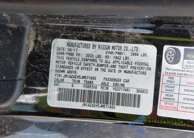 JN1AZ4EH5JM571660: 42944366