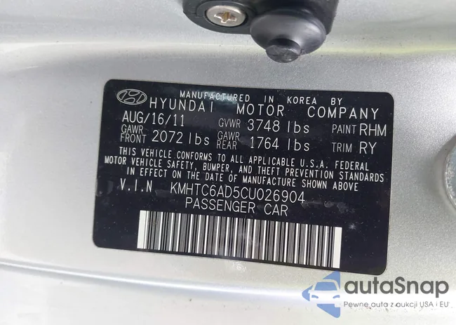 KMHTC6AD5CU026904: 42945656