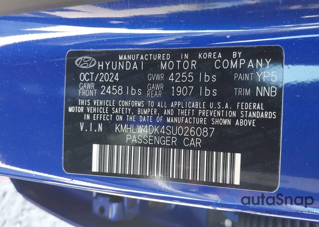 KMHLW4DK4SU026087: 42945723