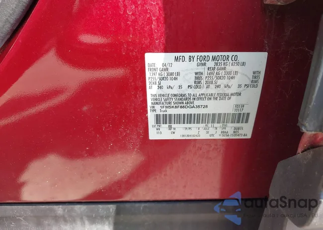 1FM5K8F88DGA35728: 42945753