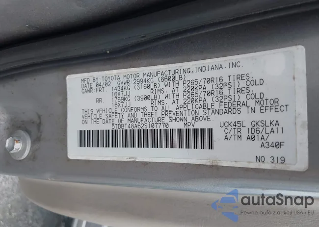 5TDBT48A62S107770: 42945827