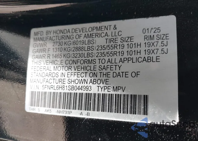 5FNRL6H81SB044993: 42946216