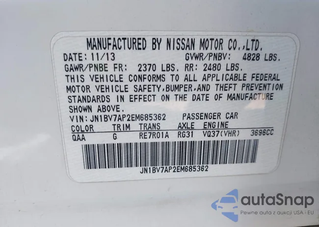 JN1BV7AP2EM685362: 42945237