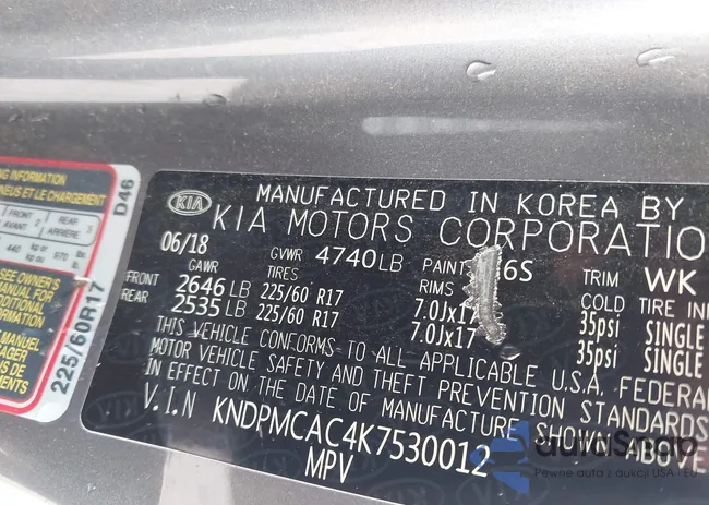 KNDPMCAC4K7530012: 42945242