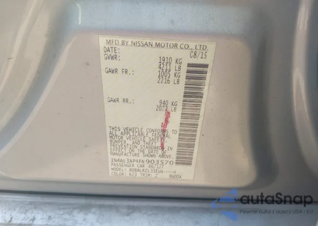 1N4AL3AP4FN903570: 42945367