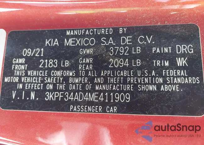 3KPF34AD4ME411909: 42945449