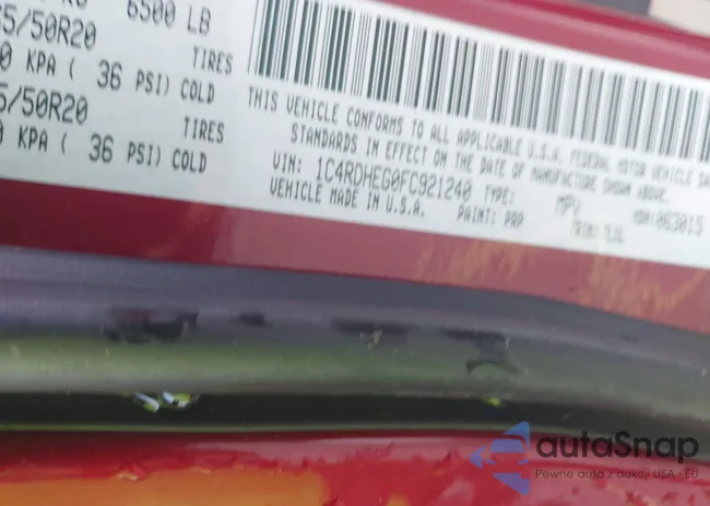 1C4RDHEG0FC921240: 42946786