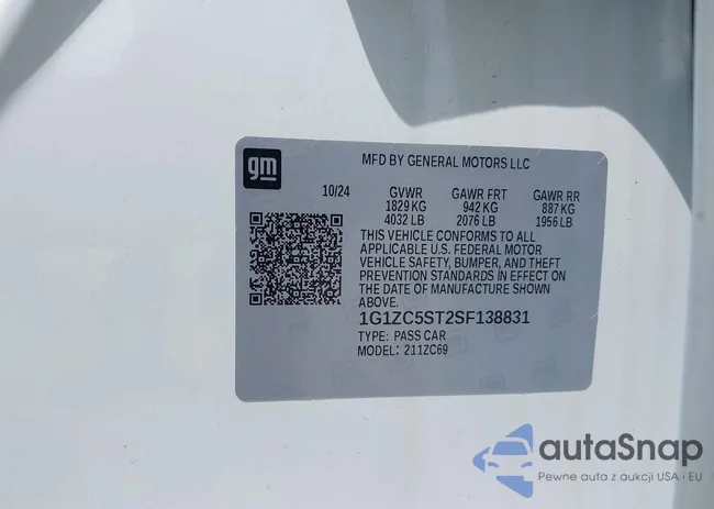 1G1ZC5ST2SF138831: 42946876