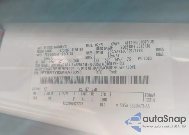 1FTBR1Y83MKA76398: 42946875