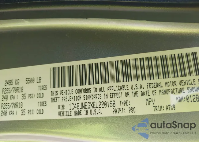 1C4BJWEGXEL220198: 42946910