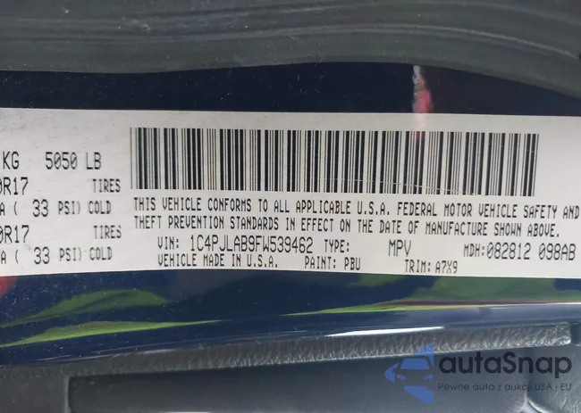 1C4PJLAB9FW539462: 42947019