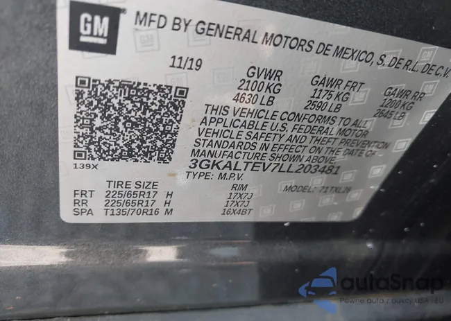 3GKALTEV7LL203481: 42947070