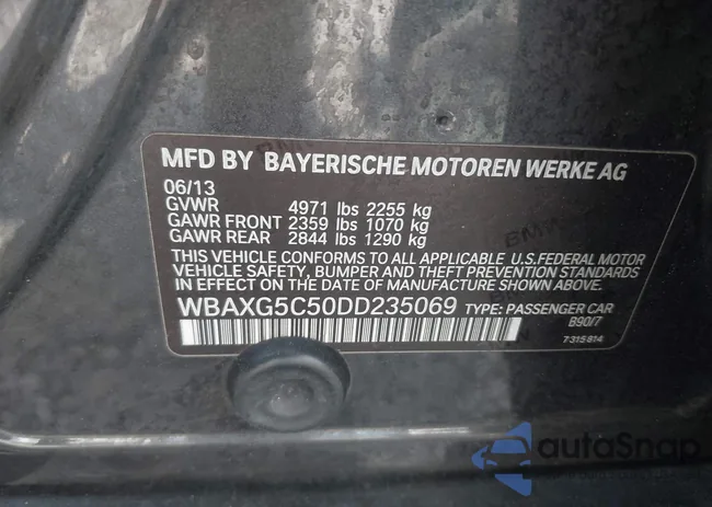 WBAXG5C50DD235069: 42947071