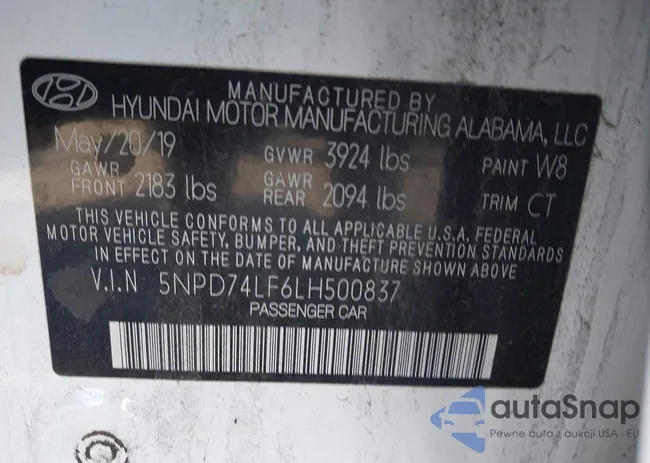 5NPD74LF6LH500837: 42947093