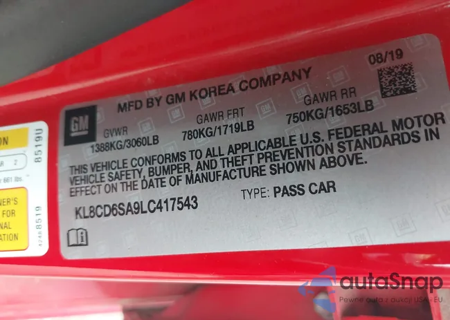 KL8CD6SA9LC417543: 42947112