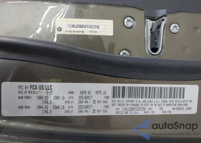 1C4NJDBB5FD357250: 42947687
