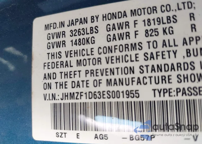 JHMZF1D63ES001955: 42947718