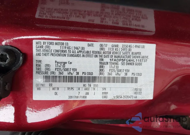 1FADP5FU4HL115737: 42947780