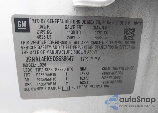 3GNAL4EK5DS538647: 42947808