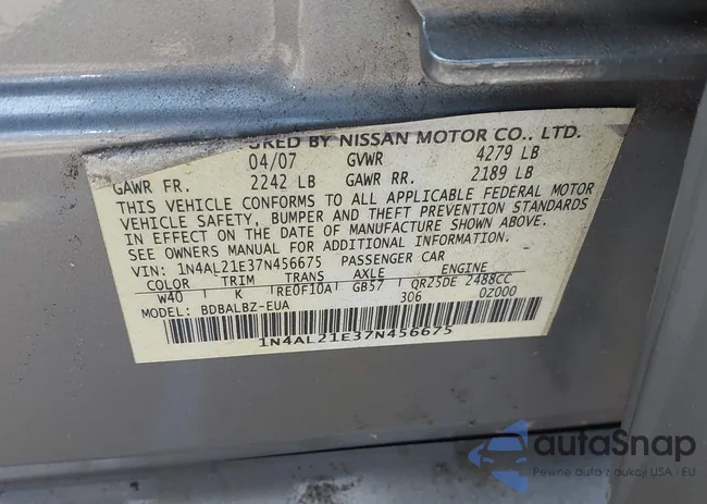 1N4AL21E37N456675: 42947286