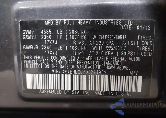 4S4BRBCC7D3271962: 42947403