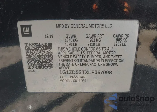 1G1ZD5STXLF067098: 42947432