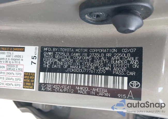 JTDKB20U777617379: 42947458