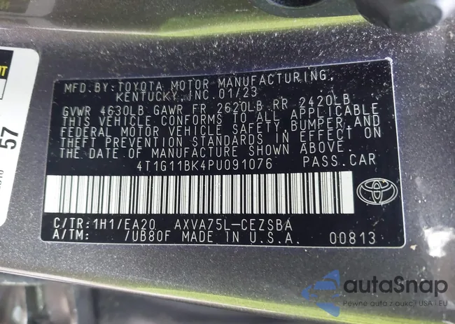 4T1G11BK4PU091076: 42948800