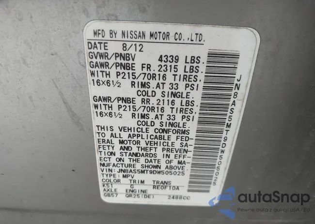 JN8AS5MT9DW505025: 42948844