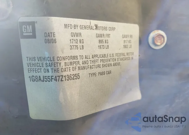 1G8AJ55F47Z136255: 42948923