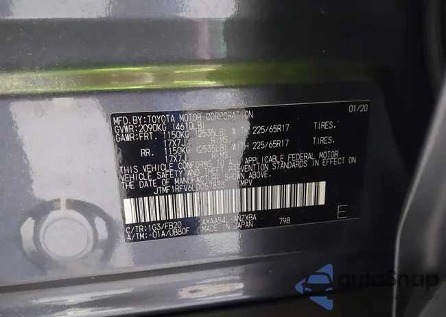 JTMF1RFV6LD057833: 42948941