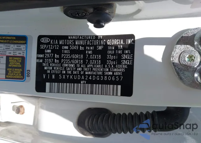 5XYKUDA24DG380657: 42948943