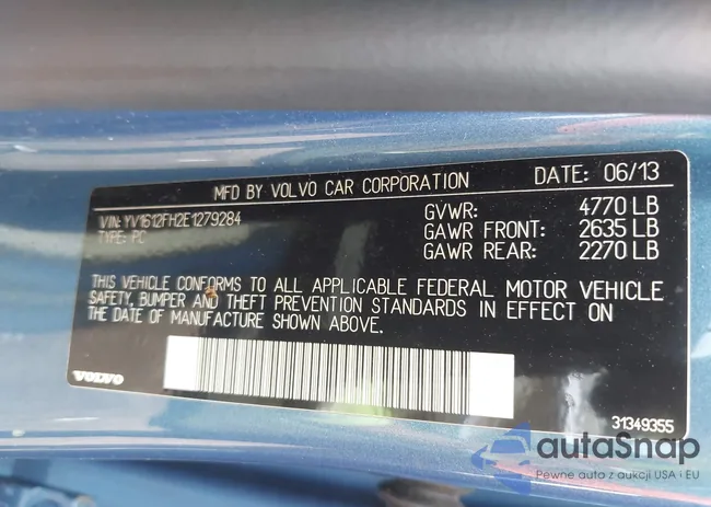 YV1612FH2E1279284: 42948967