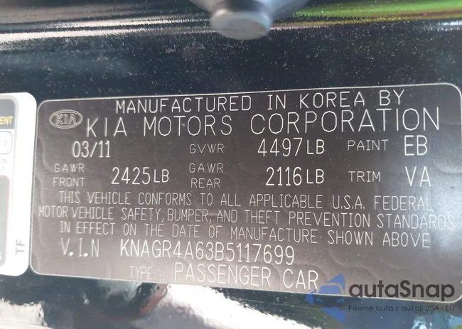 KNAGR4A63B5117699: 42949007