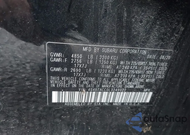 4S4BTACC0L3249022: 42948203