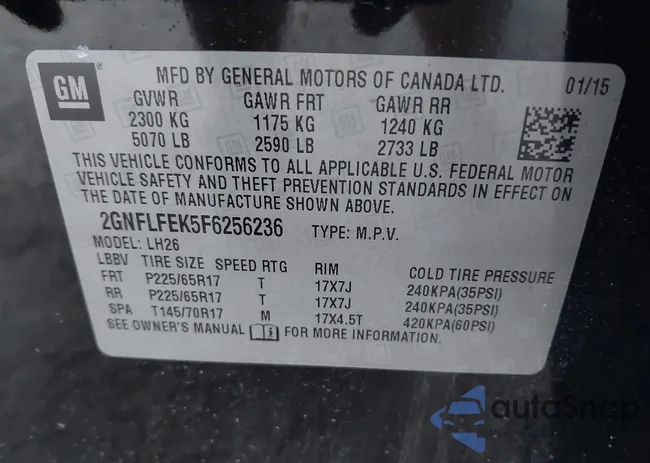 2GNFLFEK5F6256236: 42948221