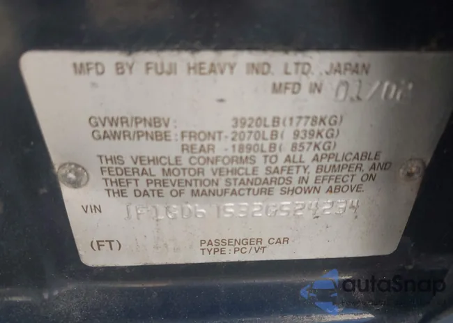 JF1GD67532G524234: 42948239