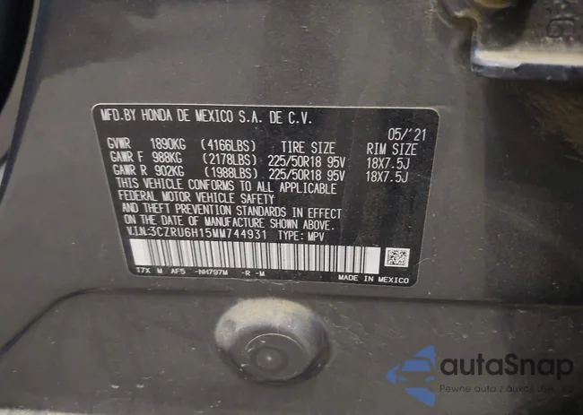 3CZRU6H15MM744931: 42948244