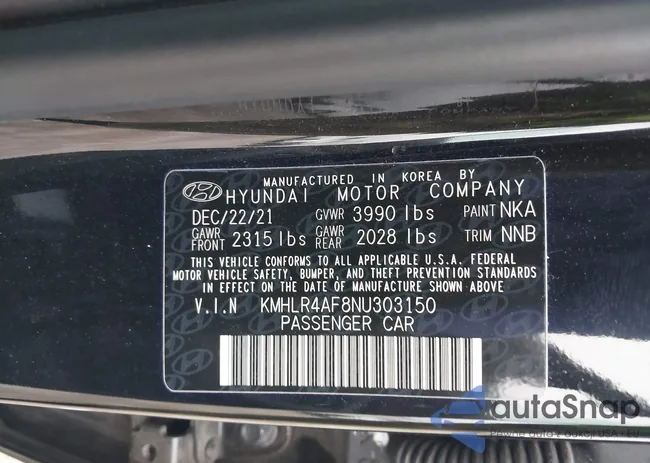 KMHLR4AF8NU303150: 42948245