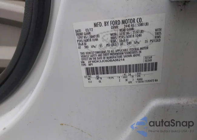 2FMDK3JC6DBA06214: 42948435