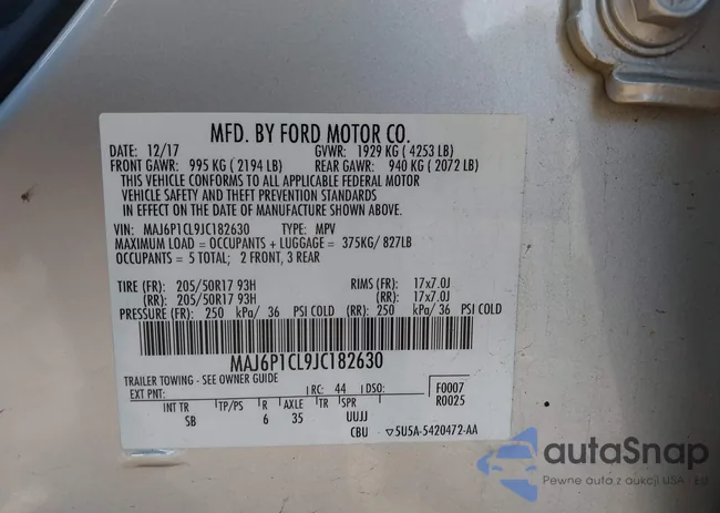 MAJ6P1CL9JC182630: 42948477