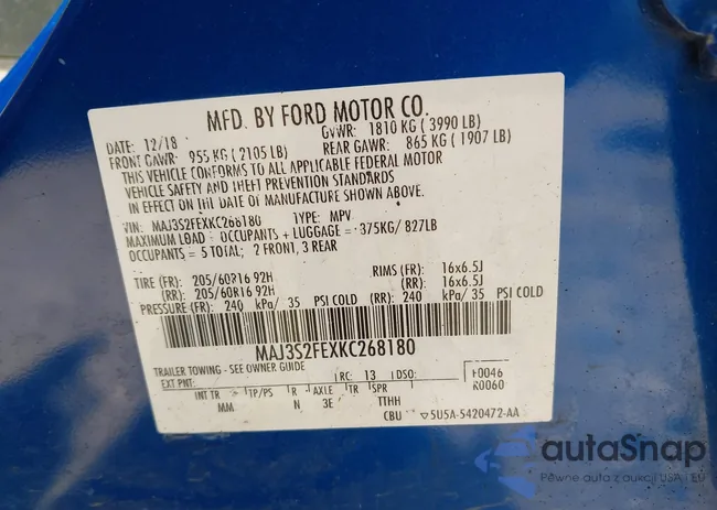 MAJ3S2FEXKC268180: 42949550